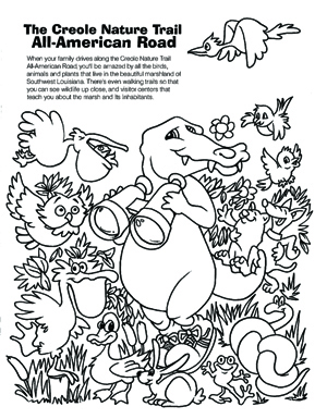 Creole Nature Trail Coloring Page